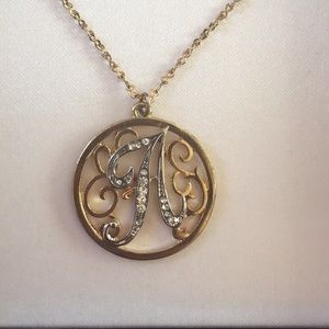 Silver “A” Necklace